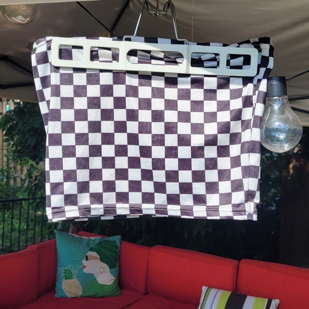 Checkered Tube Top